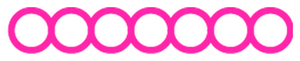 Strijkslinger Bol Hol Reflecterend Roze - afb. 1