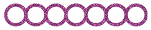 Strijkslinger Bol Hol Glitter Lavender - afb. 1