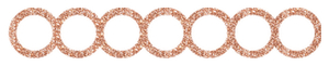 Strijkslinger Bol Hol Glitter Light Rose Gold - afb. 1