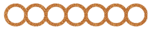 Strijkslinger Bol Hol Glitter Old Gold - afb. 1
