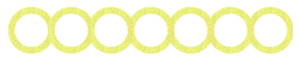 Strijkslinger Bol Hol Glitter Neon geel Glitter - afb. 1