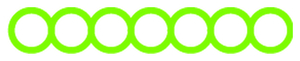 Strijkslinger Bol Hol Metallics Lime Metallic - afb. 1