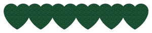 Strijkslinger Hart Glitter Groen - afb. 1