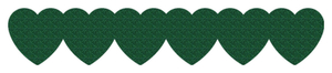 Strijkslinger Hart Glitter Groen - afb. 1