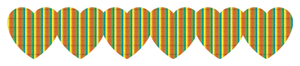 Strijkslinger Hart Rainbow Regenboog Folie - afb. 1