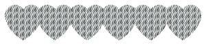 Strijkslinger Hart Design Zebra - afb. 1