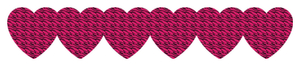 Strijkslinger Hart Design Zebra Roze - afb. 1