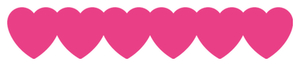 Strijkslinger Hart Polyester Ondergrond Neon Roze - afb. 1