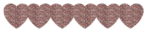 Strijkslinger Hart Glitter Confetti - afb. 1