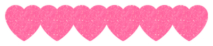 Strijkslinger Hart Glitter Neon roze Glitter - afb. 1