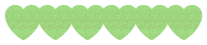 Strijkslinger Hart Glitter Neon Groen Glitter - afb. 1