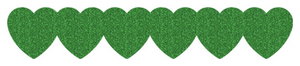 Strijkslinger Hart Glitter Green Glitter 455 - afb. 1