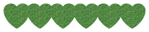 Strijkslinger Hart Glitter Light Green Glitter 483 - afb. 1