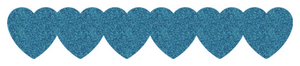 Strijkslinger Hart Glitter Bleu Glitter 454 - afb. 1