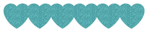 Strijkslinger Hart Glitter Sky Bleu Glitter 445 - afb. 1