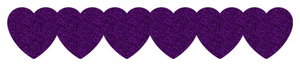 Strijkslinger Hart Glitter Purple Glitter 424 - afb. 1
