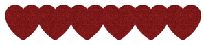 Strijkslinger Hart Glitter Red Glitter 456 - afb. 1