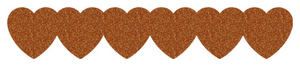 Strijkslinger Hart Glitter Copper 426 - afb. 1
