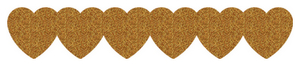 Strijkslinger Hart Glitter Dark Gold 429 - afb. 1