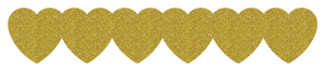 Strijkslinger Hart Glitter Light Gold Glitter 425 - afb. 1