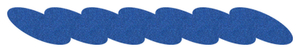 Strijkslinger Ketting Glitter Blauw - afb. 1