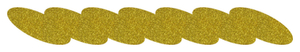 Strijkslinger Ketting Glitter Goud - afb. 1
