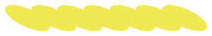 Strijkslinger Ketting Polyester Ondergrond Neon Geel - afb. 1