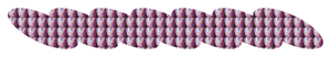 Strijkslinger Ketting Holografische Roze - afb. 1