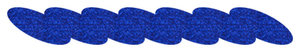 Strijkslinger Ketting Glitter Royal Blue - afb. 1