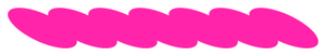 Strijkslinger Ketting Glow in the Dark Roze - afb. 1