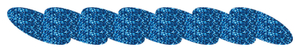 Strijkslinger Ketting Glitter Columbia Blue - afb. 1