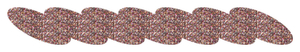 Strijkslinger Ketting Glitter Confetti - afb. 1
