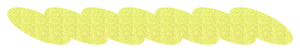 Strijkslinger Ketting Glitter Neon geel Glitter - afb. 1