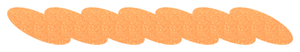 Strijkslinger Ketting Glitter Neon Oranje Glitter - afb. 1