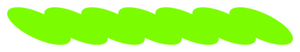 Strijkslinger Ketting Metallics Lime Metallic - afb. 1
