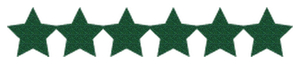 Strijkslinger Ster Glitter Groen - afb. 1