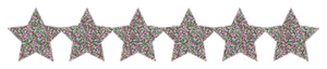 Strijkslinger Ster Glitter Regenboog - afb. 1