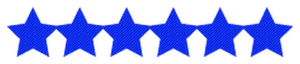 Strijkslinger Ster Design Carbon Blauw - afb. 1
