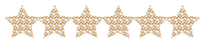 Strijkslinger Ster Design Leger Beige - afb. 1