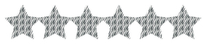 Strijkslinger Ster Design Zebra - afb. 1