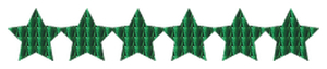 Strijkslinger Ster Holografische Groen - afb. 1