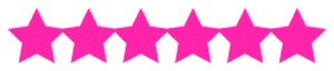 Strijkslinger Ster Glow in the dark Glow in the Dark Roze - afb. 1