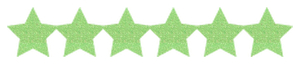 Strijkslinger Ster Glitter Neon Groen Glitter - afb. 1
