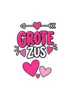 Strijktransfer grote zus – Zwangerschapsaankondiging Grote zus 9 strijkletters