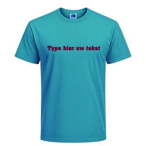 T-shirt heren incl. opdruk borst Flex Burgundy - afb. 1