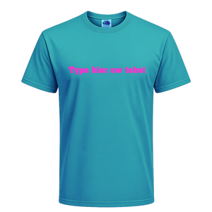 T-shirt heren incl. opdruk borst Flex Magenta - afb. 1