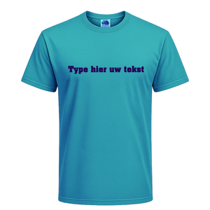 T-shirt heren incl. opdruk borst Flex Marine Blauw - afb. 1