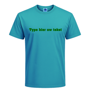 T-shirt heren incl. opdruk borst Flex Midden Groen - afb. 1