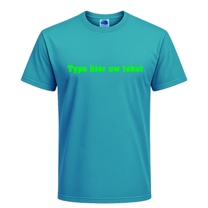 T-shirt heren incl. opdruk borst Flex Neon Groen - afb. 1