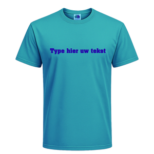 T-shirt heren incl. opdruk borst Flex Royal Blauw - afb. 1